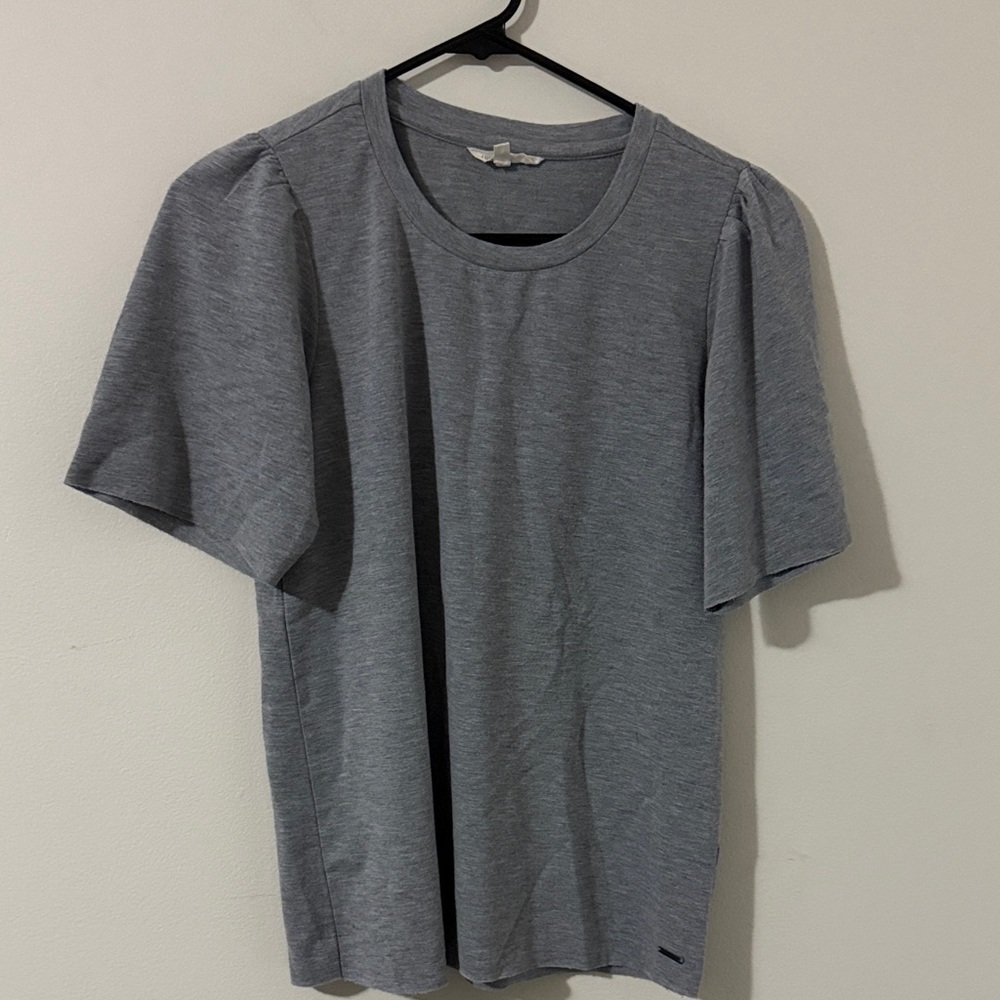 Lucky Brand Heather Gray Women's Short Sleeve Tee